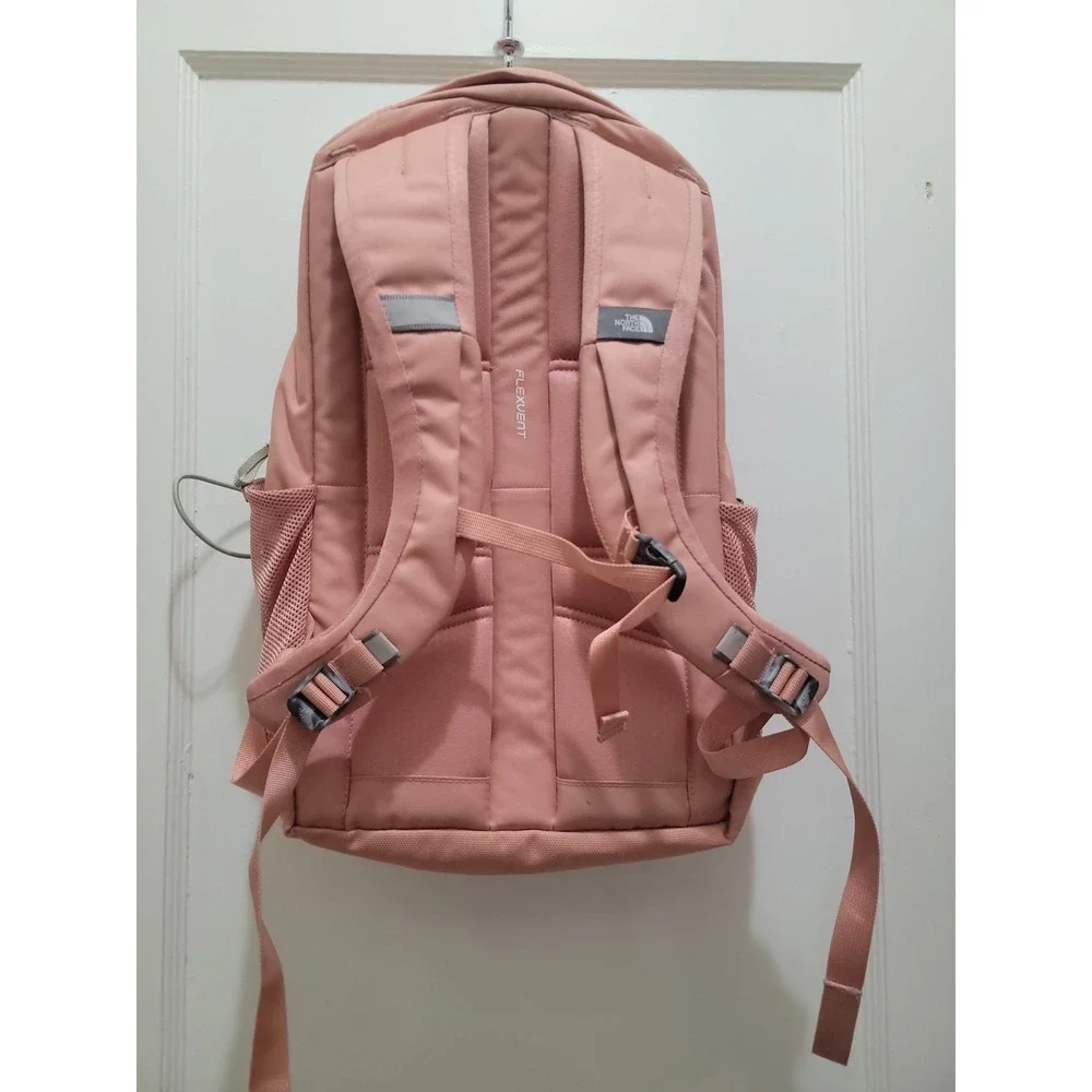 The North Face Jester Peach Backpack Nylon Zip 3 Pockets Fits 15